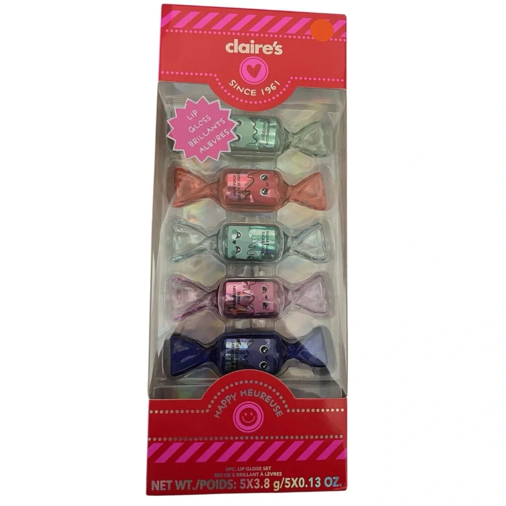 Claire's Candy Shaped 5 Piece Lip Gloss Set